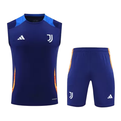 Conjunto Entrenamiento Juventus 2024/25 Pre-Partido Hombre (Camiseta Sin Mangas + Pantalón Corto) - camisetasfutbol