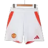 Pantalón Corto Auténtica Manchester United 2024/25 Primera Equipación Local Hombre - camisetasfutbol