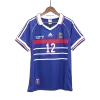 Camiseta Retro 1998 HENRY #12 Francia Primera Equipación Copa del Mundo Local Hombre - Versión Hincha - camisetasfutbol