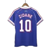 Camiseta Retro 1998 ZIDANE #10 Francia Primera Equipación Copa del Mundo Local Hombre - Versión Hincha - camisetasfutbol