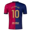 Camiseta COLDPLAY #10 Barcelona X COLDPLAY 2024/25 Primera Equipación Local Hombre - Versión Hincha - camisetasfutbol