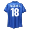 Camiseta Retro 1998 BAGGIO R. #18 Italia Primera Equipación Copa del Mundo Local Hombre - Versión Hincha - camisetasfutbol