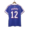 Camiseta Retro 1998 HENRY #12 Francia Primera Equipación Copa del Mundo Local Hombre - Versión Hincha - camisetasfutbol