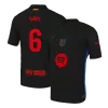 Camiseta Auténtica GAVI #6 Barcelona 2024/25 Segunda Equipación Visitante Hombre Spotify Logo Sin Texto - Versión Jugador - camisetasfutbol