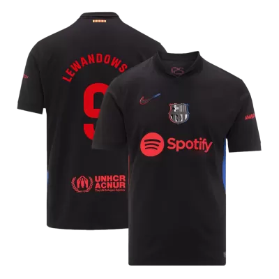 Camiseta LEWANDOWSKI #9 Barcelona 2024/25 Segunda Equipación Visitante Hombre - Versión Hincha - camisetasfutbol