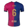 Camiseta Auténtica GAVI #6 Barcelona 2024/25 Primera Equipación Local Hombre Spotify Logo Sin Texto- Versión Jugador - camisetasfutbol