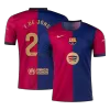 Calidad Premium Camiseta F.DE JONG #21 Barcelona 2024/25 Primera Equipación Local Hombre Spotify Logo Sin Texto- Versión Hincha - camisetasfutbol