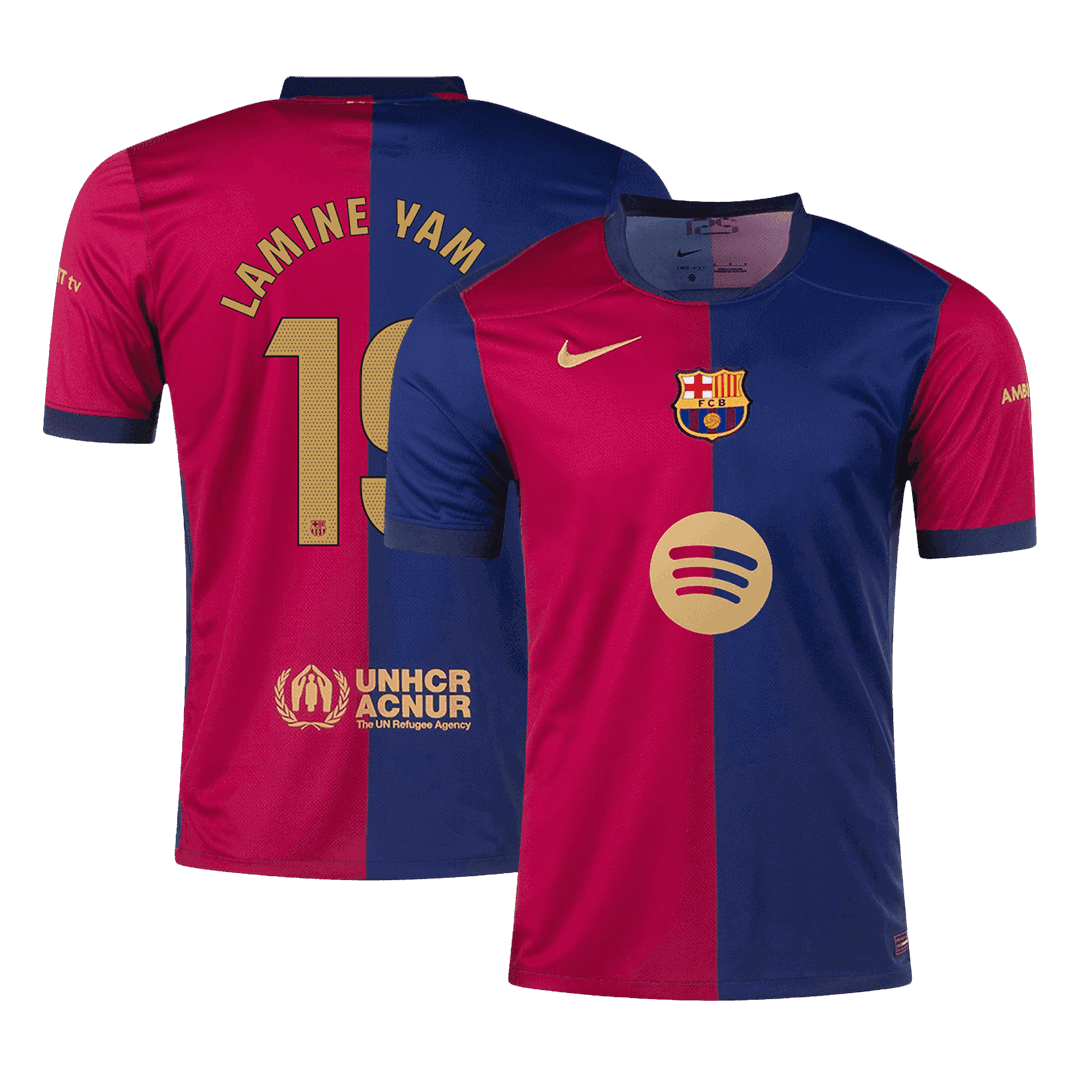 Calidad Premium Camiseta LAMINE YAMAL #19 Barcelona 2024/25 Primera ...