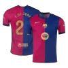 Camiseta Auténtica F.DE JONG #21 Barcelona 2024/25 Primera Equipación Local Hombre Spotify Logo Sin Texto- Versión Jugador - camisetasfutbol