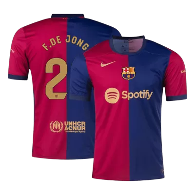 Calidad Premium Camiseta F.DE JONG #21 Barcelona 2024/25 Primera Equipación Local Hombre - Versión Hincha - camisetasfutbol