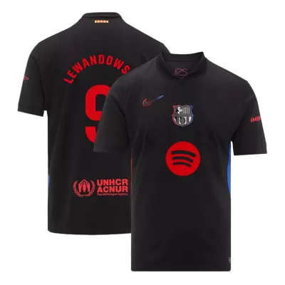 Camiseta LEWANDOWSKI #9 Barcelona 2024/25 Segunda Equipación Visitante Hombre - Versión Hincha - camisetasfutbol