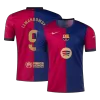 Calidad Premium Camiseta LEWANDOWSKI #9 Barcelona 2024/25 Primera Equipación Local Hombre Spotify Logo Sin Texto- Versión Hincha - camisetasfutbol