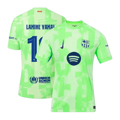 Camiseta Auténtica LAMINE YAMAL #19 Barcelona 2024/25 Tercera Equipación Hombre Spotify Logo Sin Texto - Versión Jugador - camisetasfutbol