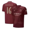 UCL Camiseta RODRIGO #16 Manchester City 2024/25 Tercera Equipación Hombre - Versión Hincha - camisetasfutbol