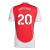 Calidad Premium Camiseta JORGINHO #20 Arsenal 2024/25 Primera Equipación Local Hombre - Versión Hincha - camisetasfutbol