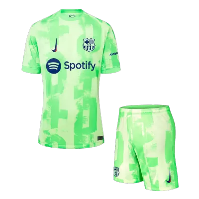 Calidad Premium UCL Conjunto Barcelona 2024/25 Tercera Equipación Hombre (Camiseta + Pantalón Corto) - camisetasfutbol