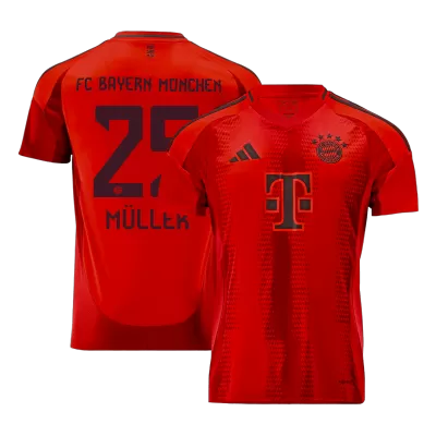 Calidad Premium Camiseta MÜLLER #25 Bayern Munich 2024/25 Primera Equipación Local Hombre - Versión Hincha - camisetasfutbol