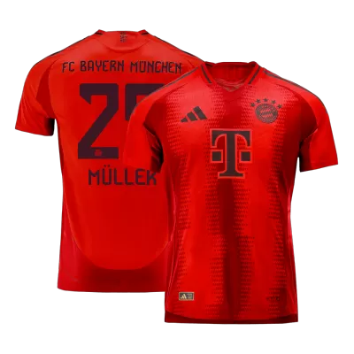 Camiseta Auténtica MÜLLER #25 Bayern Munich 2024/25 Primera Equipación Local Hombre - Versión Jugador - camisetasfutbol