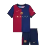 Miniconjunto Barcelona 2024/25 Primera Equipación Local Niño (Camiseta + Pantalón Corto) - camisetasfutbol