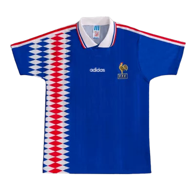 Camiseta Retro 1994 Francia Primera Equipación Local Hombre - Versión Hincha - camisetasfutbol