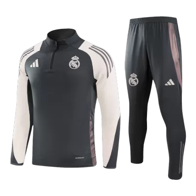 Conjunto Entrenamiento Real Madrid 2024/25 Niño (Chándal de Media Cremallera + Pantalón) - camisetasfutbol