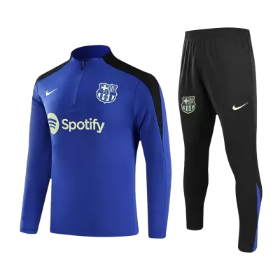 Conjunto Entrenamiento Barcelona 2024 25 Hombre Chandal de Media Cremallera Pantalon CamisetasFutbol.mx