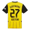 Calidad Premium Camiseta ADEYEMI #27 Borussia Dortmund 2024/25 Primera Equipación Local Hombre - Versión Hincha - camisetasfutbol