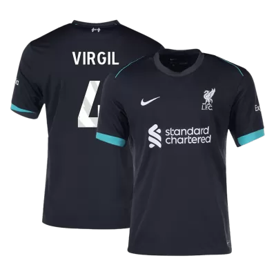 Calidad Premium Camiseta VIRGIL #4 Liverpool 2024/25 Segunda Equipación Visitante Hombre - Versión Hincha - camisetasfutbol