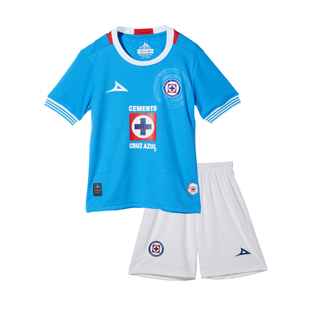 Miniconjunto Cruz Azul Primera Equipación Local Niño (Camiseta + Pantalón Corto) - camisetasfutbol