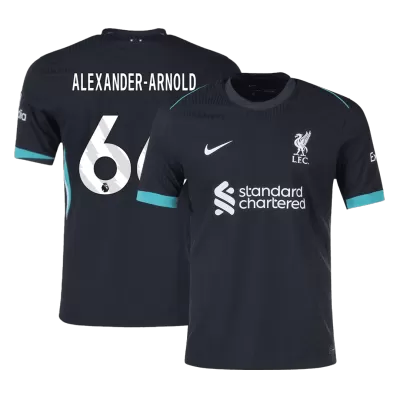 Camiseta Auténtica ALEXANDER-ARNOLD #66 Liverpool 2024/25 Segunda Equipación Visitante Hombre - Versión Jugador - camisetasfutbol