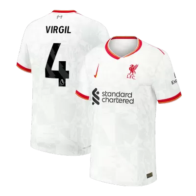 Camiseta Auténtica VIRGIL #4 Liverpool 2024/25 Tercera Equipación Hombre - Versión Jugador - camisetasfutbol