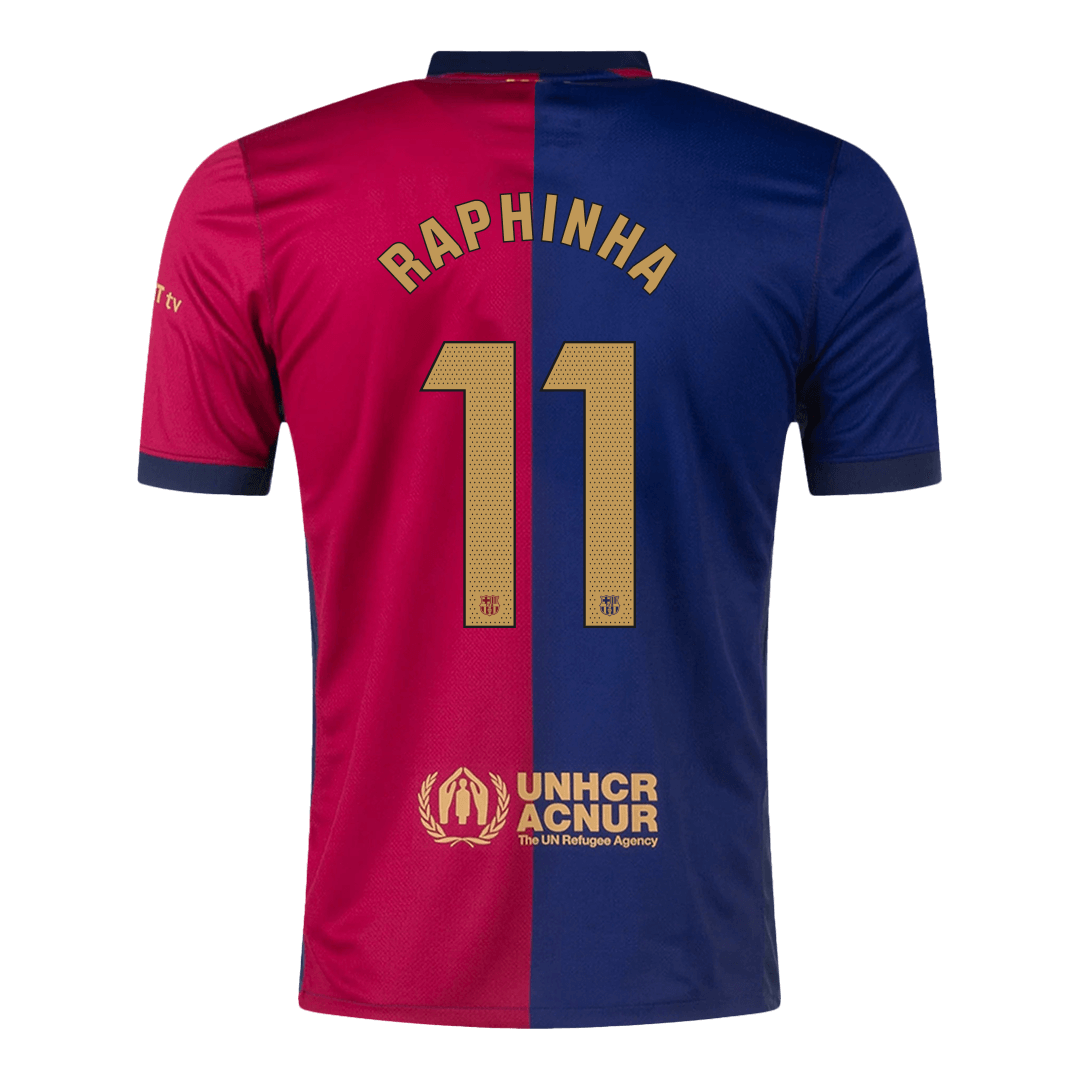 Camiseta RAPHINHA #11 Barcelona Primera Equipación - Versión Hincha - camisetasfutbol