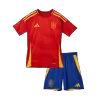 Calidad Premium Miniconjunto España Euro 2024 Primera Equipación Local Niño (Camiseta + Pantalón Corto)  - camisetasfutbol