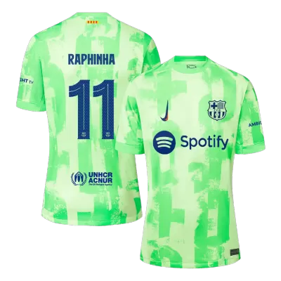 Calidad Premium UCL Camiseta RAPHINHA #11 Barcelona 2024/25 Tercera Equipación Hombre - Versión Hincha - camisetasfutbol