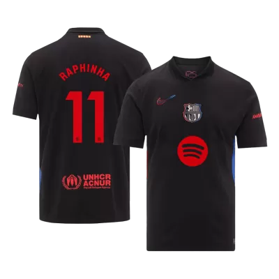 Camiseta RAPHINHA #11 Barcelona 2024/25 Segunda Equipación Visitante Hombre - Versión Hincha - camisetasfutbol