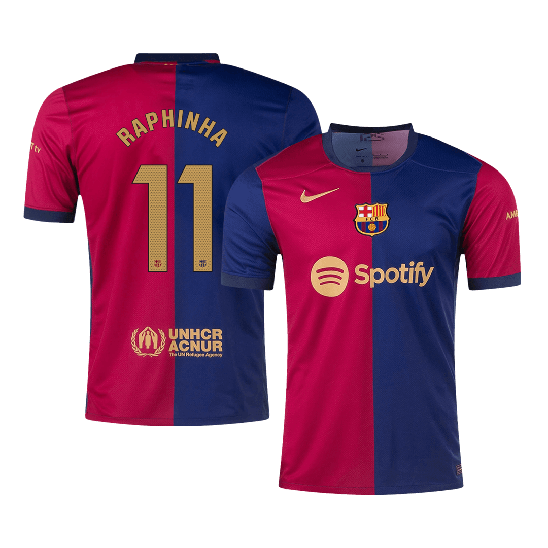 Camiseta RAPHINHA #11 Barcelona Primera Equipación - Versión Hincha - camisetasfutbol