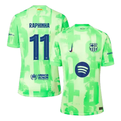 Calidad Premium Camiseta RAPHINHA #11 Barcelona 2024/25 Tercera Equipación Hombre - Versión Hincha - camisetasfutbol