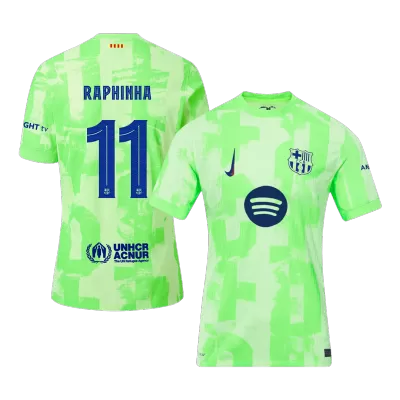 Camiseta Auténtica RAPHINHA #11 Barcelona 2024/25 Tercera Equipación Hombre - Versión Jugador - camisetasfutbol