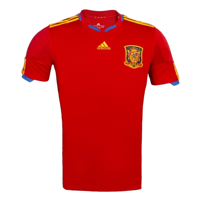 Camiseta Retro 2010 España Primera Equipación Copa del Mundo Local Hombre - Versión Hincha - camisetasfutbol