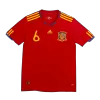 Camiseta Retro 2010 A. INIESTA #6 España Primera Equipación Copa del Mundo Local Hombre - Versión Hincha - camisetasfutbol