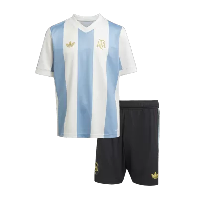 Miniconjunto Argentina Aniversario de 50 Años 2024 Niño (Camiseta + Pantalón Corto) - camisetasfutbol