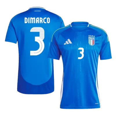 Calidad Premium Camiseta DIMARCO #3 Italia Euro 2024 Primera Equipación Local Hombre - Versión Hincha - camisetasfutbol