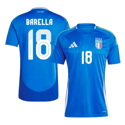 Calidad Premium Camiseta BARELLA #18 Italia Euro 2024 Primera Equipación Local Hombre - Versión Hincha - camisetasfutbol