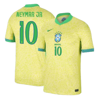 Calidad Premium Camiseta NEYMAR JR #10 Brazil 2024 Primera Equipación Local Hombre - Versión Hincha - camisetasfutbol