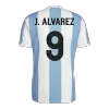 Camiseta J.ALVAREZ #9 Argentina Aniversario de 50 Años 2024 Hombre - Versión Hincha - camisetasfutbol