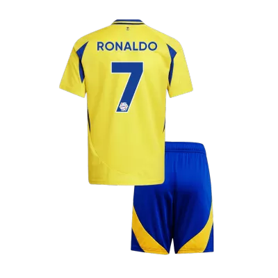 Miniconjunto RONALDO #7 Al Nassr 2024/25 Primera Equipación Local Niño (Camiseta + Pantalón Corto) - camisetasfutbol