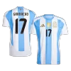 Calidad Premium Camiseta GARNACHO #17 Argentina 2024 Primera Equipación Local Hombre - Versión Hincha - camisetasfutbol