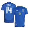 Camiseta Auténtica CHIESA #14 Italia 2024 Primera Equipación Local Hombre - Versión Jugador - camisetasfutbol