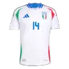 Camiseta Auténtica CHIESA #14 Italia 2024 Segunda Equipación Visitante Hombre - Versión Jugador - camisetasfutbol