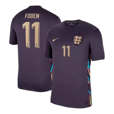 Camiseta FODEN #11 Inglaterra Euro 2024 Segunda Equipación Visitante Hombre - Versión Hincha - camisetasfutbol